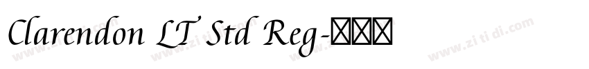 Clarendon LT Std Reg字体转换